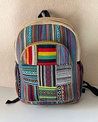 Cotton Patchwork Backpack