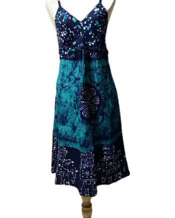 Rayon Strap Summer Dresses