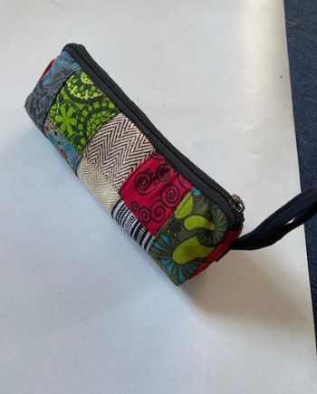 Patch Work Cotton Pencil Case