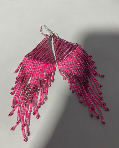 Nepalese Handmade Glass Bead Earrings