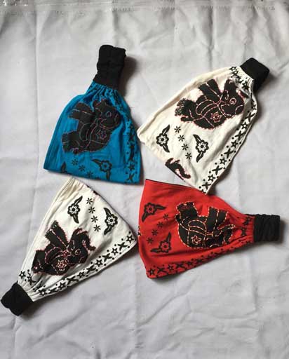 Elephant Embroidery Cotton Headbands