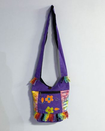 Patched Flowers Cotton Bag