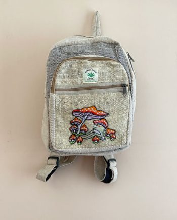 Mushroom Frog Hemp Backpack
