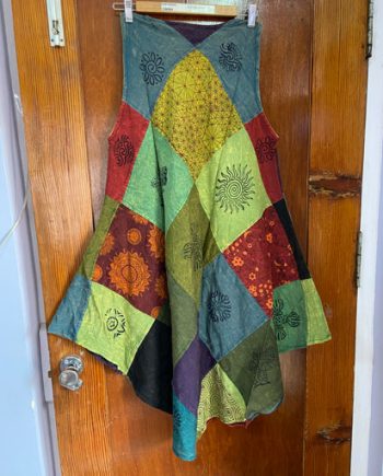 Stonewashed Patch Cotton Dresses