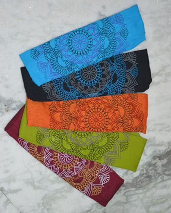 Hand Print Cotton Headbands