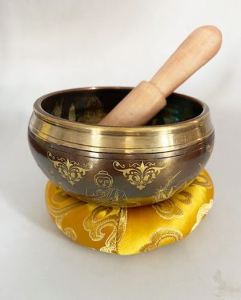 Embossed Buddha Laser Print Singing Bowl