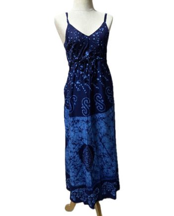 Rayon Batik Print Maxi Dresses