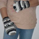 Natural Hand Knit Woolen Gloves