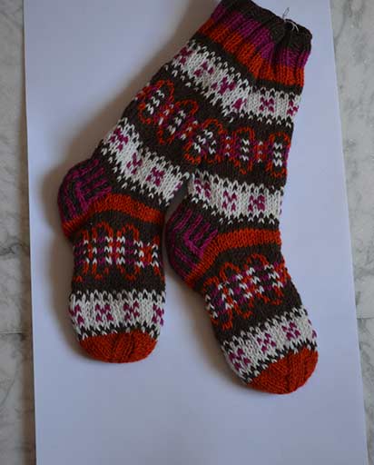 Hand Knitted Woolen Socks