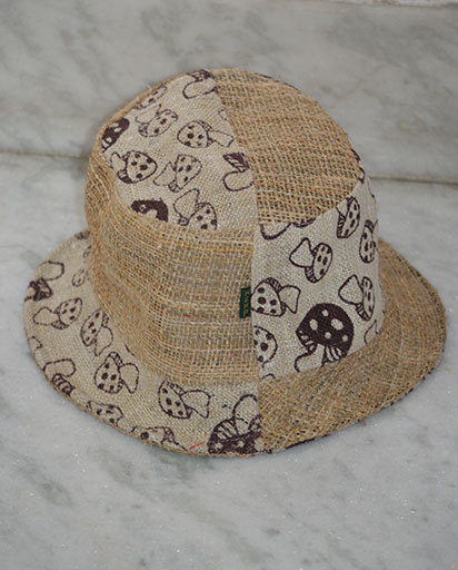 Mushroom Print Patch Hemp Hats
