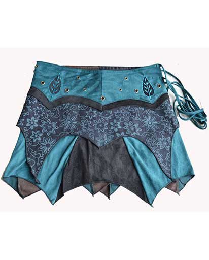 Suede Like Leather Mini Skirts