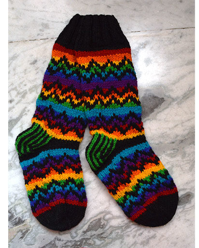 Hand Knitted Woolen Socks