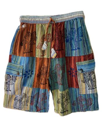 Stonewashed Cotton Shorts