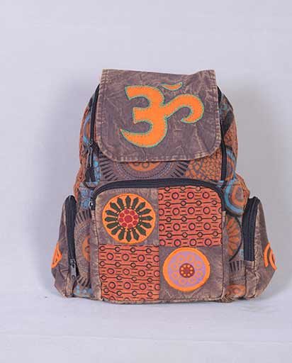 Om Sign Patchwork Cotton Bags