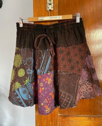 Full Patchwork Cotton Skirt