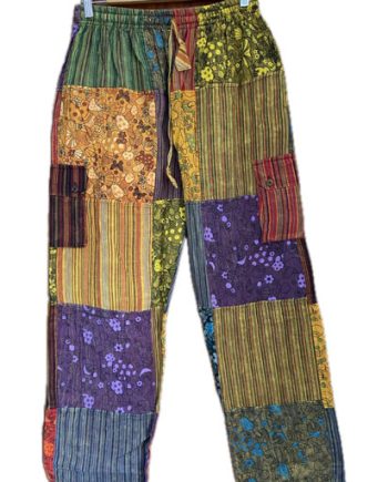 Patchwork Cotton Trousers