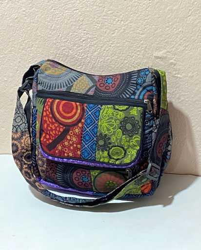 Fully Patchwork Shoulder Bags