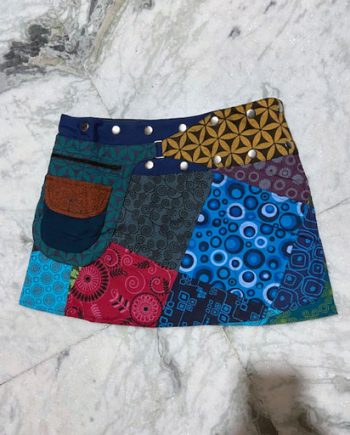 Short Cotton Patch Skirts