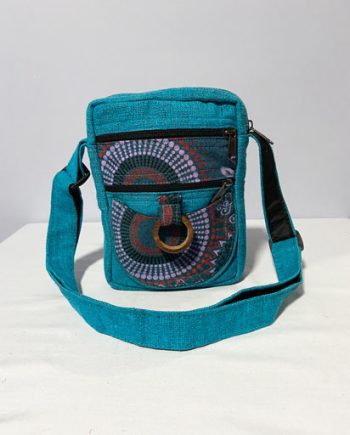 Wooden Ring Cotton Shoulder Bags