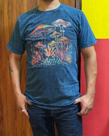 Mushroom Printed Cotton Tee Shirts