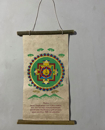 Handmade Paper Mandala Wall Hanging