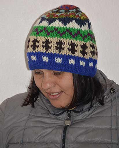 Multi Color Hand Knit Woolen Hats